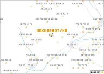 map of Makkoshotyka