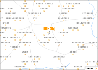 map of Makodi