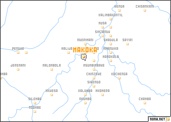 map of Makoka