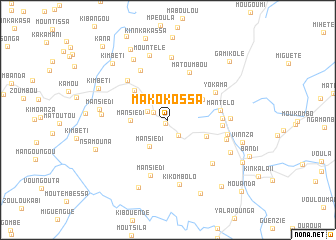 map of Makokossa