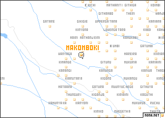 map of Makomboki