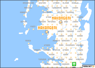 map of Makongeni