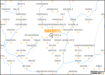 map of Makonti