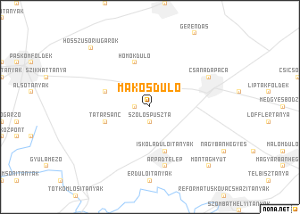 map of Mákosdůlő