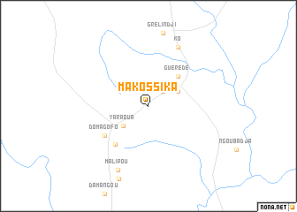 map of Makossika