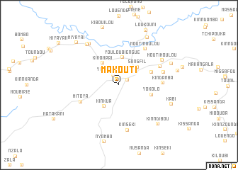 map of Makouti