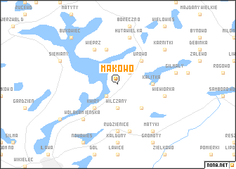 map of Makowo