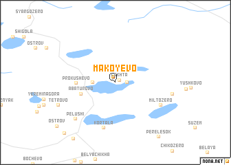 map of Makoyëvo