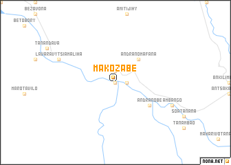 map of Makozabe