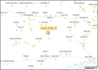 map of Makrāch