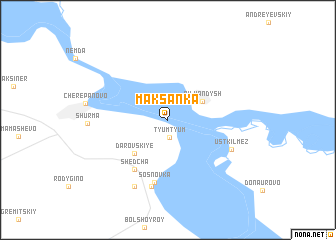 map of Maksanka