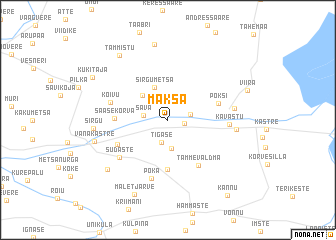 map of Mäksa