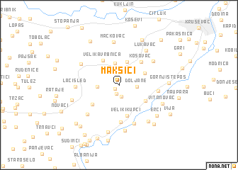 map of Makšići