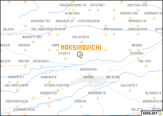 map of Maksimovichi