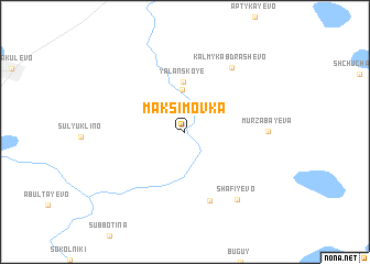 map of Maksimovka