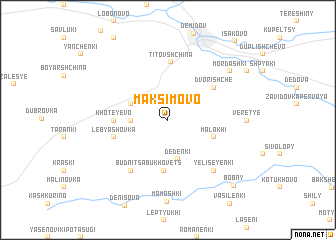 map of Maksimovo