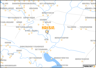 map of Maks̄īr