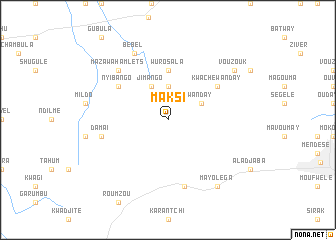 map of Maksi