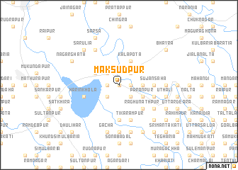 map of Maksudpur