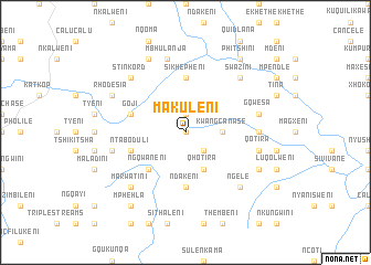 map of Makuleni