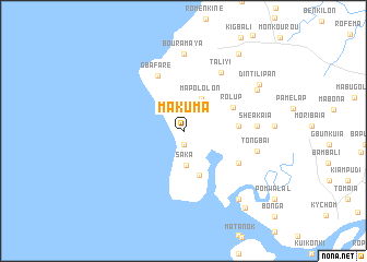 map of Makuma