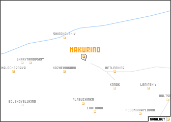 map of Makurino