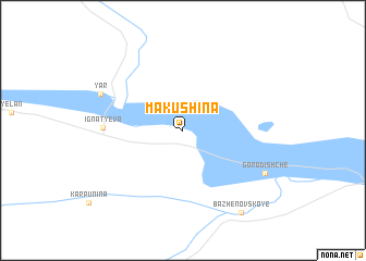 map of Makushina