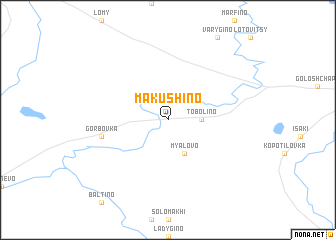 map of Makushino