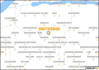map of Makyérawa
