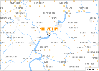 map of Makyetkyi