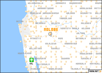 map of Malabe