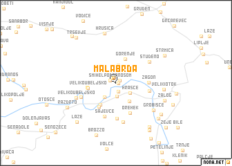 map of Mala Brda