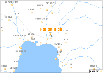 map of Malabulan