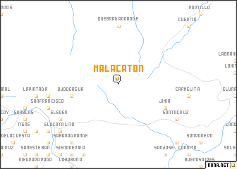 map of Malacatón