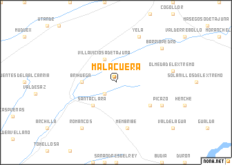 map of Malacuera