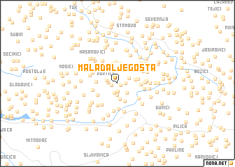 map of Mala Daljegošta