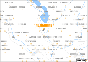 map of Malá Domaša