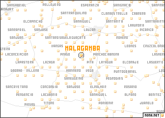 map of Malagamba