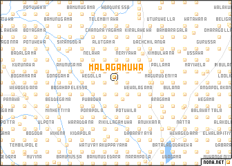 map of Malagamuwa