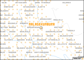 map of Malagekumbura