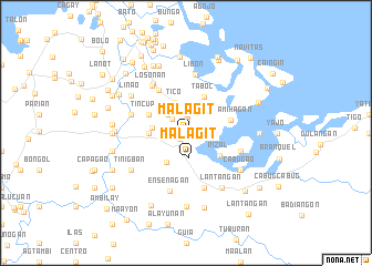 map of Malagit