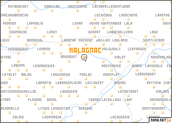 map of Malagnac