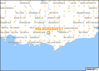 map of Malagoda West