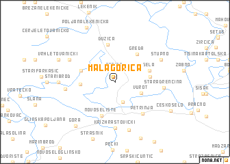 map of Mala Gorica