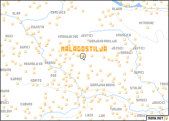 map of Mala Gostilja