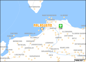 map of Malagueño
