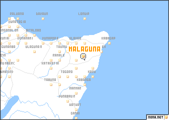 map of Malaguna