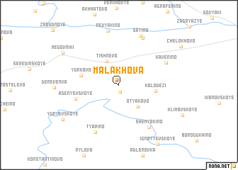 map of Malakhova