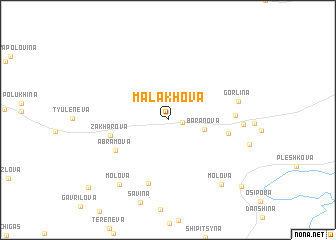 map of Malakhova