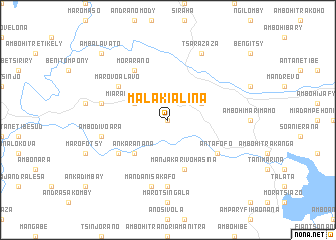 map of Malakialina